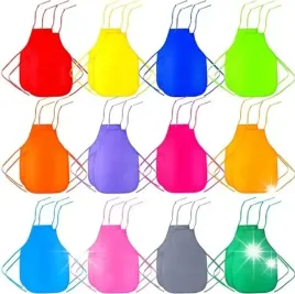 fartuszek-kuchenny-dla-dzieci-wodoodporny-ochronny-zestaw-kolory-mix-12szt