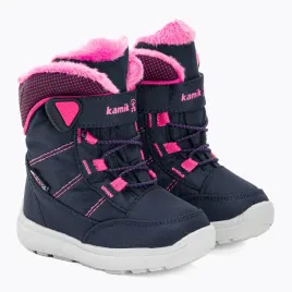 kamik-zimowe-sniegowce-dzieciece-granatowe-z-rozowymi-dodatkami-24-6ga