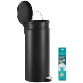 songmics-kosz-na-smieci-z-pedalem-30l-czarny-ciche-domykanie