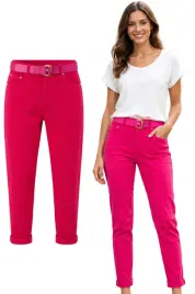 m-sara-damskie-spodnie-jeansy-mom-fit-pasek-w-zestawie-bawelniane-rozowe