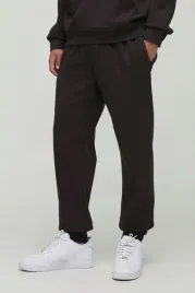 boohooman-meskie-spodnie-dresowe-czarne-z-mankietem-i-haftem-l-z3a
