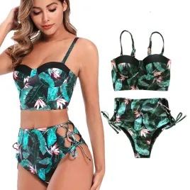 stroj-kapielowy-dwuczesciowy-modelujacy-wysoki-stan-czarny-kwiaty-s-36