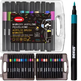 rexus-markery-akrylowe-pedzelkowe-24-kolory-zestaw