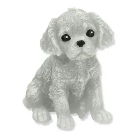 swieca-figurka-animals-pies-spaniel-11x14cm-szara-parafinowa
