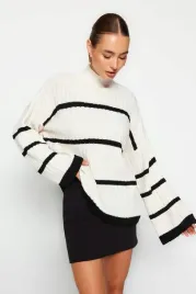 trendyol-sweter-damski-bialy-w-paski-luzny-casual-38-5ea
