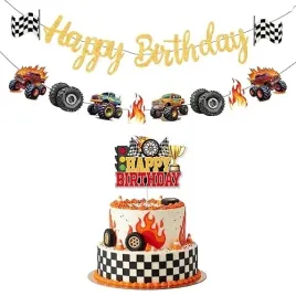 dekoracja-urodzinowa-monster-truck-baner-girlanda-nakladka-na-tort