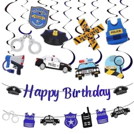 dekoracja-urodzinowa-policja-baner-happy-birthday-girlanda