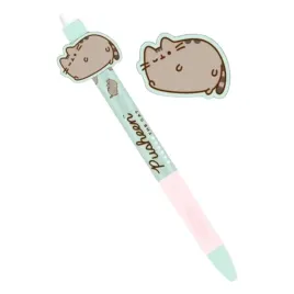 dlugopis-wymazywalny-st-majewski-pusheen-05-mm-niebieski-wklad-mietowy