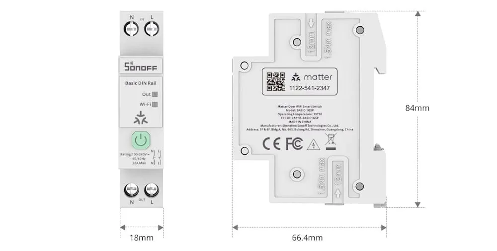przelacznik-wifi-na-szyne-din-sonoff-basic-32a-matter-basic-1gsp