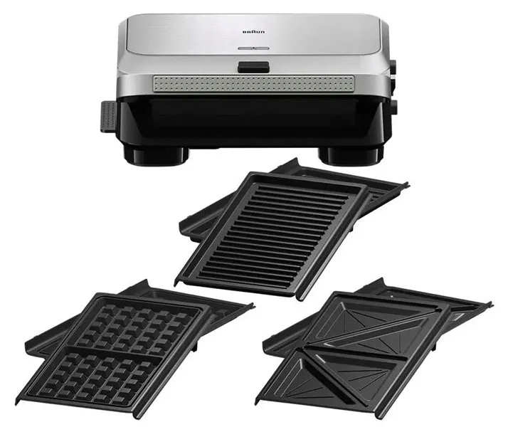 Grill elektryczny płyty gofownica toster opiekacz panini 3w1 Braun SM5038