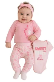 guess-rozowy-komplet-dzieciecy-3-elementowy-dwa-body-i-spodenki-56-64-gga
