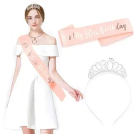 rozowe-zloto-it-s-my-30th-birthday-szarfa-i-30-urodziny-tiara-krysztal