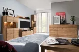 polka-panel-sakuro-mebel-drewniany-lity-dab-i-szklo-marka-iga-meble-stan-nowy