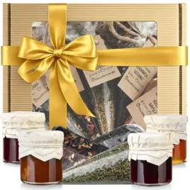 zestaw-kosz-box-prezentowy-urodziny-upominek-herbata-konfitura-miod-gratis