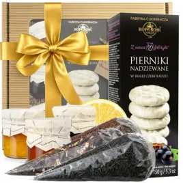 zestaw-box-prezentowy-pierniki-w-czekoladzie-herbata-premium-miod-konfitura