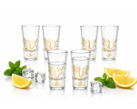 kieliszki-do-wodki-30ml-6-szt-szklane-listki-zloto-komplet-nalezowki