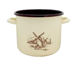 garnek-emaliowany-tradycyjny-krem-braz-wiatrak-elo-pol-67l-22cm-rosolu