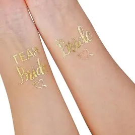 tatuaze-zmywalne-na-wieczor-panienski-zlote-team-bride-16-szt-na-wesele