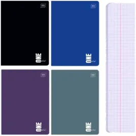 zeszyt-szkolny-a5-w-kratke-80-kartek-70g-one-color-interdruk-4-sztuki