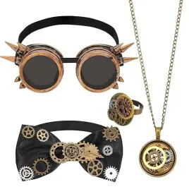 zestaw-bizuterii-steampunk-gotycki-naszyjnik-choker-bransoletki-kolczyki