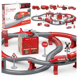 kolejka-elektryczna-straz-pozarna-92-el-pociag-tory-most-tunel-auta