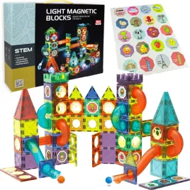 klocki-konstrukcyjne-magnetyczne-3d-tor-kulkowy-swiecacy-110-elementow