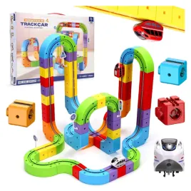 klocki-konstrukcyjne-kolejka-elektryczna-klocki-magnetyczne-tor-3d-121-el