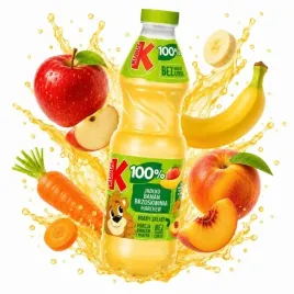 kubus-100percent-sok-jablko-banan-brzoskwinia-marchew-witaminy-850-ml
