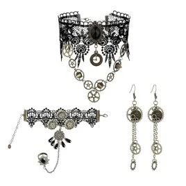 zestaw-akcesoriow-steampunk-damski-gotycki-naszyjnik-kolczyki-bransoletki