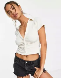 koszulka-polo-damska-bezowa-krotka-casual-m-xma