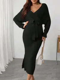 shein-czarna-ciazowa-sukienka-kopertowa-midi-z-wiazaniem-m-1la