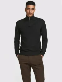 jackandjones-czarny-sweter-golf-bawelniany-meski-l-2fa