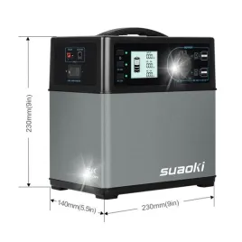 suaoki-ps5b-powerbank-agregat-sloneczny-zasilanie-400wh