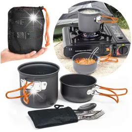 naczynia-turystyczne-skladane-zestaw-garnkow-naczyn-sztuccow-na-camping