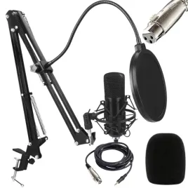 mikrofon-studyjny-xlr-pojemnosciowy-zestaw-statyw-pop-filtr-kardioidalny