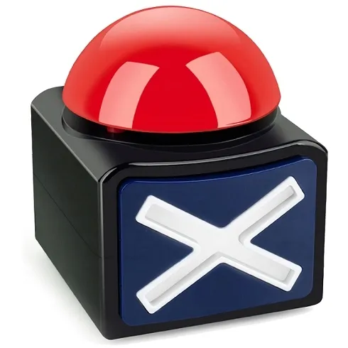 BUZZER Czerwony przycisk do gier i zabaw zespołowych