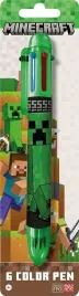 dlugopis-wielokolorowy-6w1-minecraft-creeper-zielony-szkola
