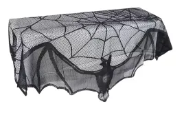 czarna-koronkowa-zaslona-z-nietoperzem-dekoracje-halloween-nietoperz
