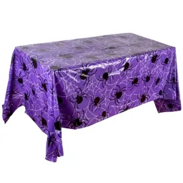 obrus-na-halloween-pajeczyna-i-pajaki-dekoracja-stolu-halloween-130x220-cm