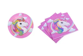 zest-jednorazowe-talerzyki-serwetki-unicorn-40-szt