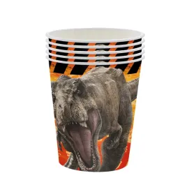 kubeczki-jednorazowe-dinozaur-jurrasic-urodziny-papierowe-10-szt