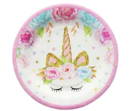 talerzyki-jednorazowe-unicorn-jednorozec-16-szt-23-cm