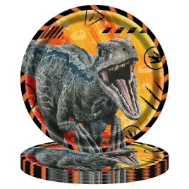 talerzyki-jednorazowe-dinozaur-jurrasic-talerze-papierowe-18-cm-8-szt