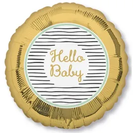 balon-foliowy-okragly-hello-baby-zloty-baby-shower-43cm