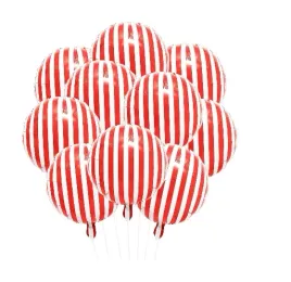 balon-foliowy-paski-czerwono-biale-cyrk-circus-10-szt