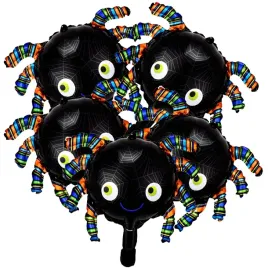 balony-halloween-pajaczki-5-balonow-foliowych-halloween-34-cm