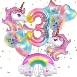 balony-na-3-urodziny-jednorozec-zestaw-10-balonow-foliowych-cyfra-3-70cm