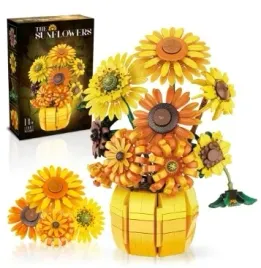 klocki-the-sunflowers-1009-el-bukiet-slonecznikow-przepiekne-pudelko