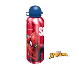 butelka-aluminiowa-bidon-korek-niekapek-spiderman-czerwona