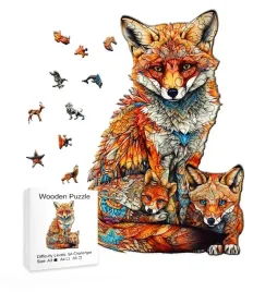 puzzle-drewniane-wooden-a3-dla-dzieci-i-doroslych-180-el-rodzina-lisow